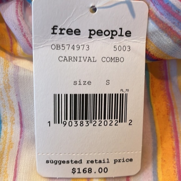 Free People These Days Striped Sleeveless Maxi Dress in Carnival Combo - Picture 10 of 10